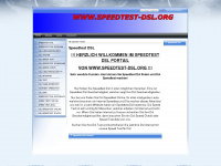 speedtest-dsl.org Webseite Vorschau
