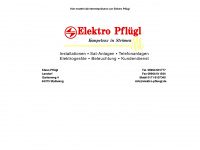 elektro-pfluegl.de Webseite Vorschau