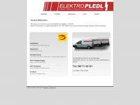 elektro-pledl.de Webseite Vorschau