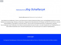 elektro-schaffarzyk.de Webseite Vorschau