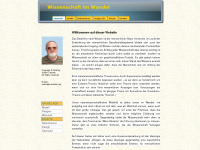 evolutionstheorie.info Webseite Vorschau