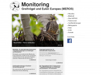 greifvogelmonitoring.de Webseite Vorschau