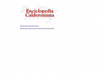 enciclopedia-calderoniana.de Webseite Vorschau