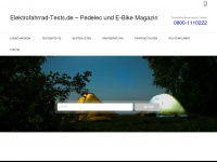 elektrofahrrad-tests.de Webseite Vorschau