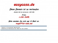 easycasa.de Webseite Vorschau