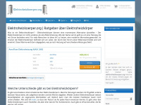 elektroheizkoerper.org Webseite Vorschau