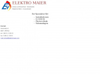 elektromaier.com Webseite Vorschau