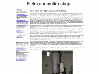 elektronenmikroskop.net Webseite Vorschau