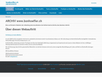 bonhoeffer.ch Webseite Vorschau