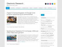 electronic-research.de Webseite Vorschau