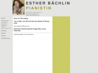 estherbaechlin.com Webseite Vorschau