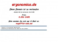 ergonomica.de Webseite Vorschau