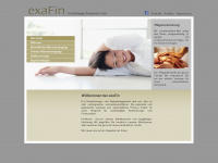 exafin.de Webseite Vorschau