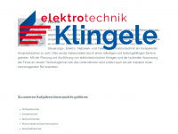 elektrotechnik-klingele.de Webseite Vorschau