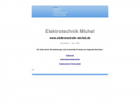 elektrotechnik-michel.de Webseite Vorschau
