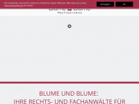 blumeundblume.de Webseite Vorschau