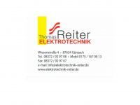 elektrotechnik-reiter.de Webseite Vorschau