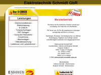 elektrotechnik-schmidt.net Webseite Vorschau