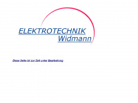elektrotechnik-widmann.de Webseite Vorschau