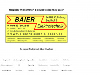 elektrotechnikbaier.de Webseite Vorschau