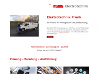 elektrotechnikfrank.de Webseite Vorschau