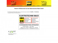 elektrotechnikmack.de Webseite Vorschau