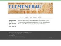 elementbau-lober.de Webseite Vorschau