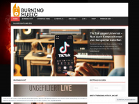 burning-music.de Webseite Vorschau