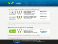 mcforex.de Webseite Vorschau