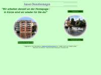 jansen-dienstleistungen.de Webseite Vorschau