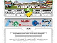 sv-braunsbedra.de Webseite Vorschau