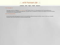 erikhansen.de Webseite Vorschau