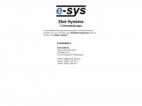 ebel-systems.de Webseite Vorschau