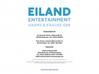 eiland-entertainment.de Webseite Vorschau