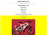 ebike-pedelec.info Webseite Vorschau