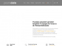 promidata.com Webseite Vorschau