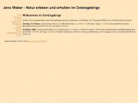 osterzgebirge-natur.de Webseite Vorschau