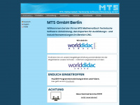 mts-cnc.com Webseite Vorschau