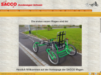 saccowagen.ch Webseite Vorschau