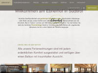 ebnerhof-suedtirol.com Webseite Vorschau