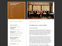 salonorchester-cappuccino.de Webseite Vorschau