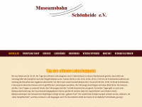 museumsbahn-schoenheide.de Webseite Vorschau