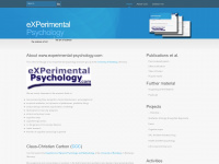 experimental-psychology.org Webseite Vorschau