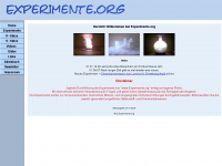 experimente.org Webseite Vorschau