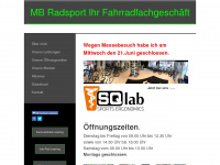 mb-radsport.de Webseite Vorschau