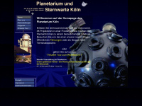 koelner-planetarium.de Webseite Vorschau
