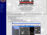astrometrica.at Webseite Vorschau