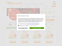blumen.de Webseite Vorschau