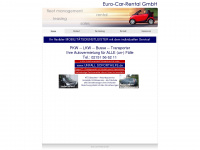 euro-car-autovermietung.de Webseite Vorschau