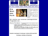 euro-cork-manufacture.com Webseite Vorschau